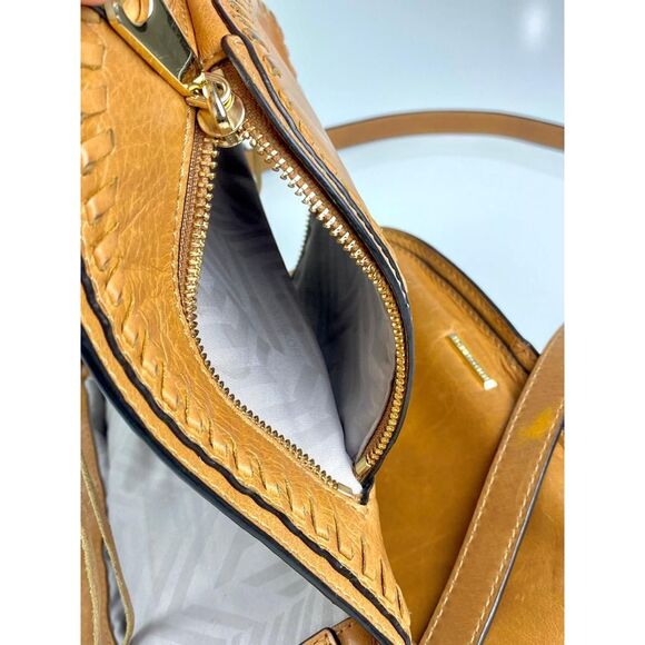 Rebecca Minkoff 10 x 11 x 4 Leather Crossbody Purse Saddle Bag Large Tan Boho - Picture 5 of 16